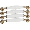 4 Seturi Mâner Ceramic Stil European Distanță Găuri 160mm Feronerie Mâner Ușă Dulap Sertar