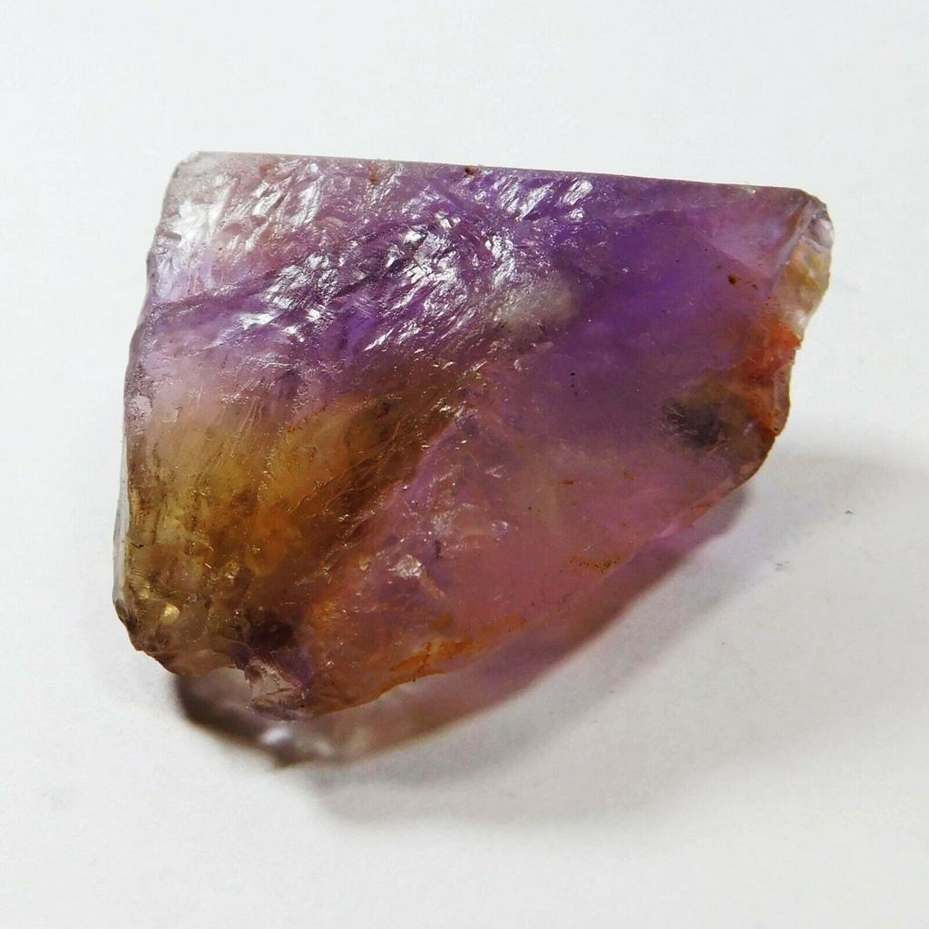 CERTIFIED Uncut Rough 76 Ct Natural Ametrine Huge Multi-Color Loose Gemstone