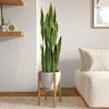 Bamworld Adjustable Planter Stand, Bamboo Indoor Plant Stand, 25cm-35cm Wide, Plant Pot Stand, Pot Stand, Planter Rack, Stylish Plant Pot Stand