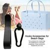 1 Set Beach Bag U-shaped Hook Carabiner Mushroom Buckle Heavy Duty EVA Summer Beach Tote Hole Handbag Hanger Accessories Kit