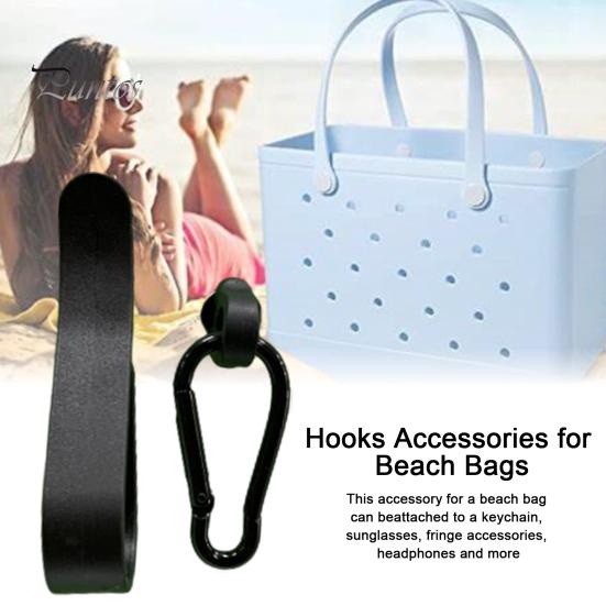 1 Set Beach Bag U-shaped Hook Carabiner Mushroom Buckle Heavy Duty EVA Summer Beach Tote Hole Handbag Hanger Accessories Kit