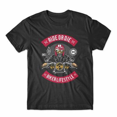 Ride Or Die Biker LifeStyle Tričko 100% Bavlna Prémiové Tričko NOVÉ