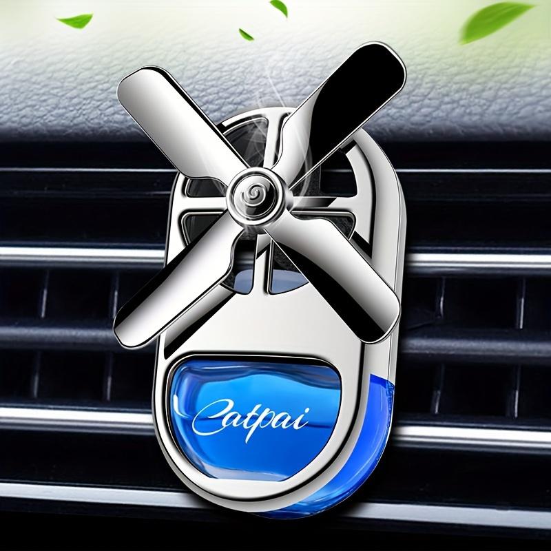 Car Air Freshener with Long-Lasting Perfume Fragrance Vent Clip-On Fan-Shaped Decorative Air Freshener