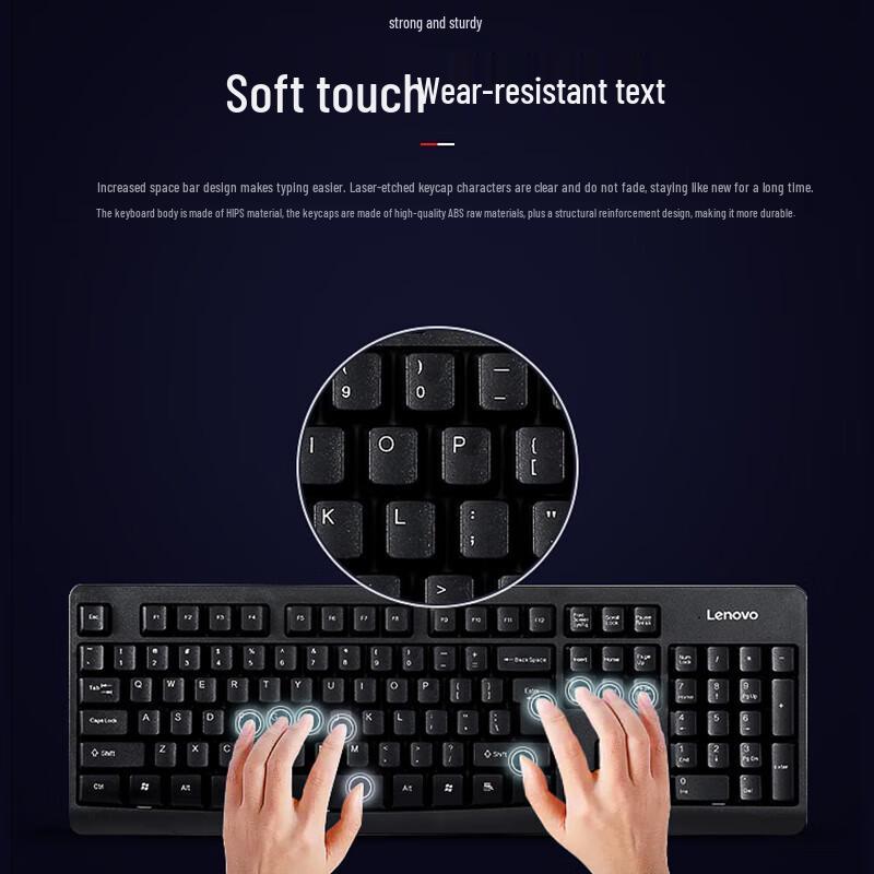 Lenovo KN101 Wireless Keyboard and Mouse Set