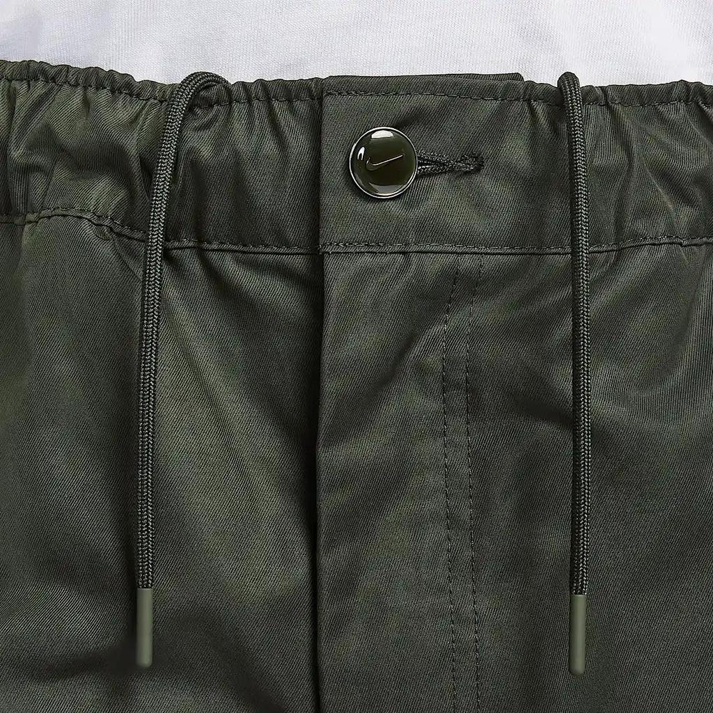 Nike Tech Fashion Soft Versatile Straight Leg Casual Pants Men Bottoms Redwood-Green Black HJ0648-355