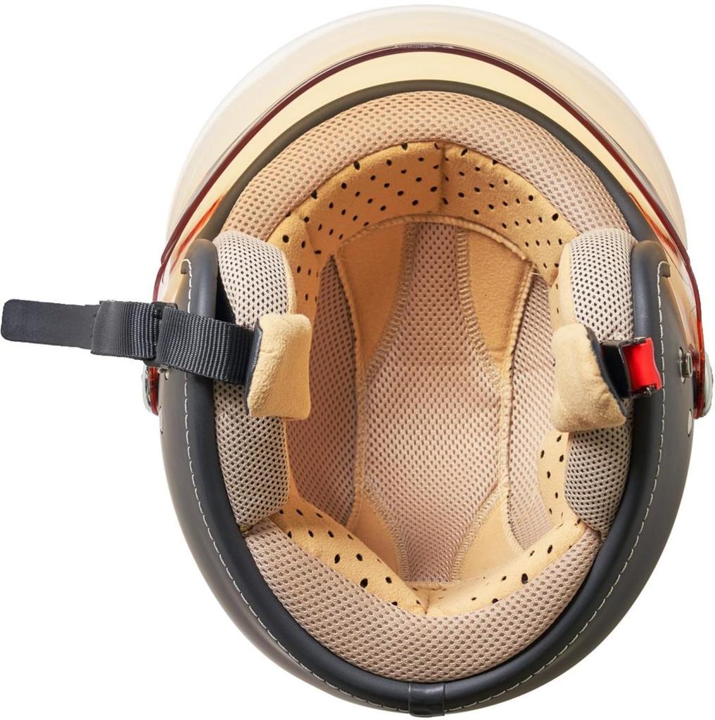 Marushin MCJ7 BUBBLE RIDER Motorcycle Jet Helmet Size L Matte Black Product 05302002 Women's (56-57cm) Number