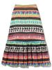 Beams Boy Women's Seminole Print Skirt, Black 0