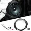 2pcs 6.5in Speaker Adapter Universal Front Door Speaker Adapter Mounting Bracket Adapter Plates for Ford Focus Car Accessories