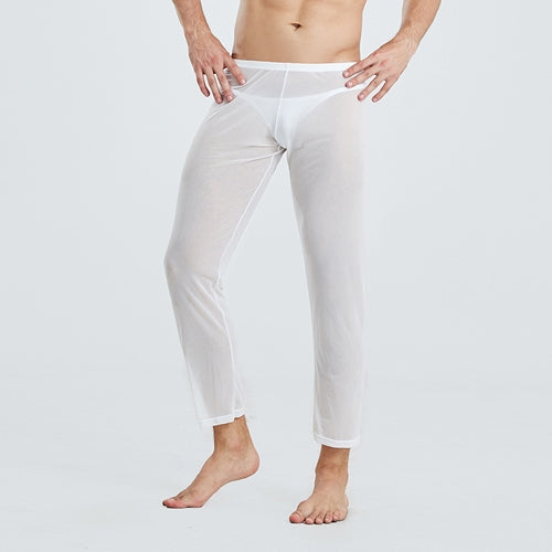 Longjohn sexy Ice Long Blanc - MenSexyWear - Mesh Transparent