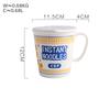 Ins style kreative Instant-Nudel Keramik Tasse Schüssel mit Deckel Bento-Box Studenten Brotdose Instant-Nudel Schüssel Suppenschüssel Set