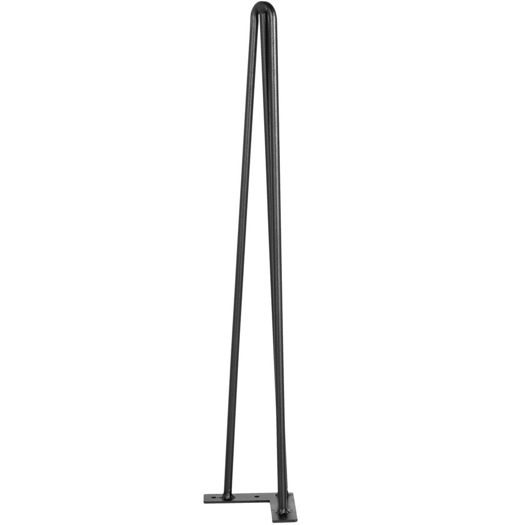 VEVOR Hairpin Table Legs 61 Cm Black Set of 4 Desk Legs Each 99.8 Kg Capacity Hairpin Desk Legs 3 Rods for Bench Desk Dining End Table Chairs Carbon