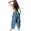 Women's Solid Color Pleated Waist Loose Wide Leg Straight Leg Pants