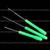 3Pcs Baits Boilie Drill Stringer Hook Needle Portable Fishing Splicing Needle Baits Drill Needle Baiting Rig Needle