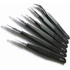 6PCS Anti-Static Precision Tweezers Precision Tweezers Anti-Static Stainless Steel Precision Tweezers for Electronics, Watch and Clock Repair, Jewelr