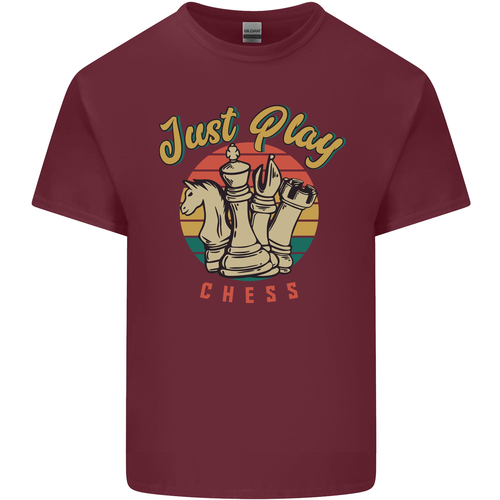 Just Play Chess Unisexs Light Cotton Tshirt S