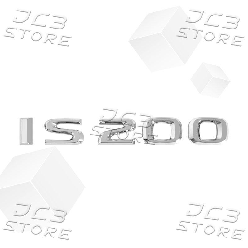 1Pcs 3D Chrome Metal Car AWD Letter Logo Fender side Rear Bumper Trunk Emblem Sticker For Lexus IS200 IS250 IS300 IS350 Decor