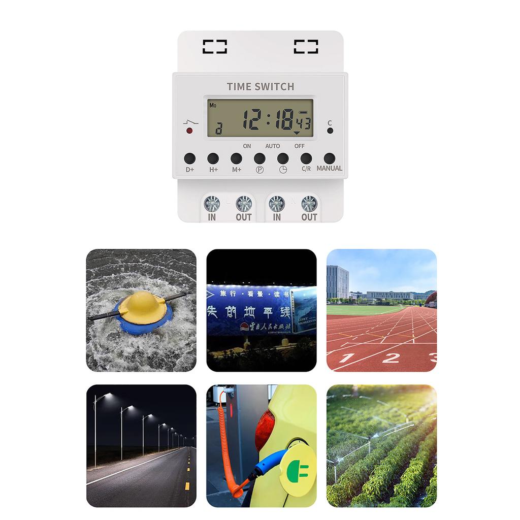 Flame Retardant Timing Switches User Friendly Timing Switches High Load Capacity Timing Switches Simple Installation