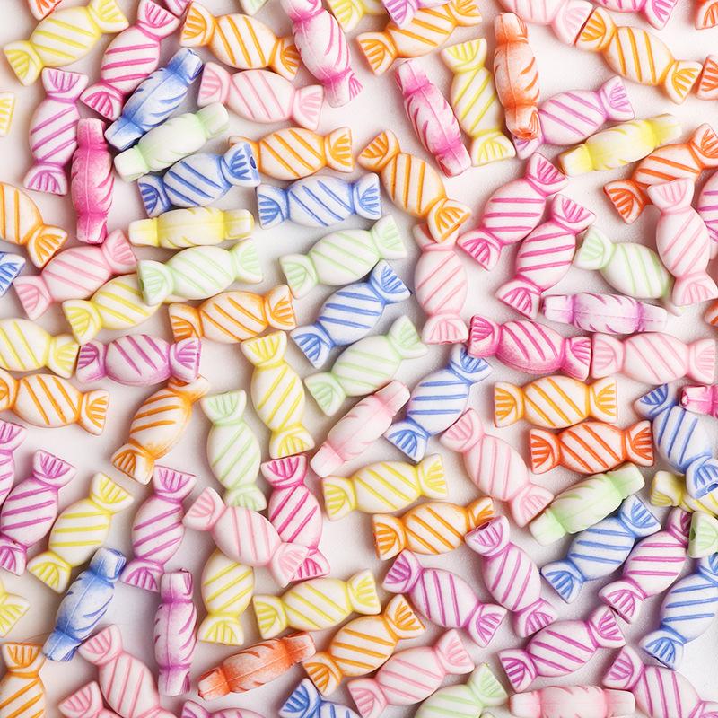 

Accessories Acrylic Candy Beads Beads Christmas Candy Handmade DIY Necklace Bracelet 10pcs різнокольоровий