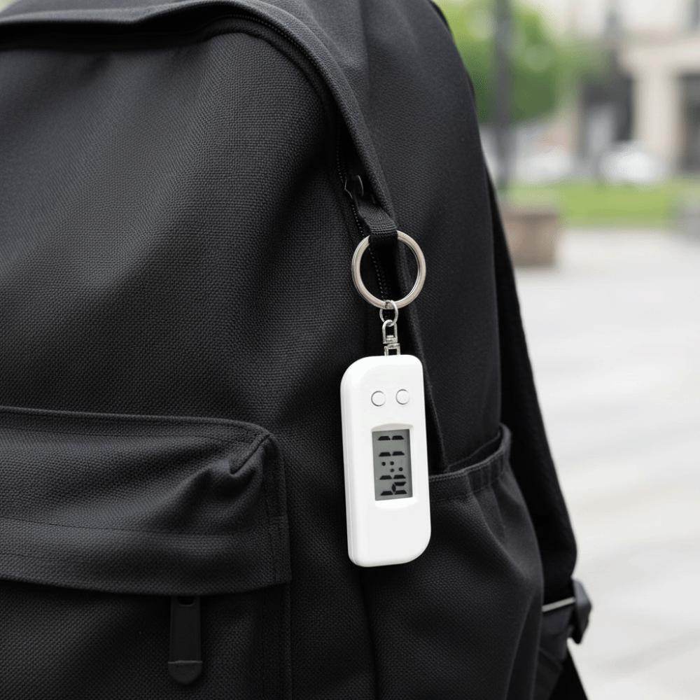 Portable Digital Electronic Clock LED Display Digital Pocket Clock  Backpack Accessory