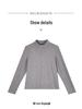2025 Women's Velvet Half-High Neck Long-Sleeve Slimming Base Layer Top for Autumn/Winter