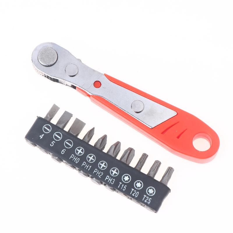 1 Stück Mini-Steckschlüsselschlüssel aus Kunststoff Ratsche Schnellratsche Ratschendreher Multifunktionaler Ratschendreher DIY Reparatur Handwerkzeuge