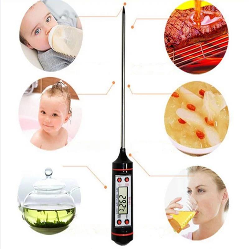 Digital Thermometer with 15cm Long Probe Candle Making Kits Measure Liquid Soy Paraffin Wax Baked Milk Meat BBQ Wax Melts