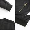 Bomber Jacket Women Thin Casual Zipper Long Sleeves Side Pockets Autumn Spring Outer Wear