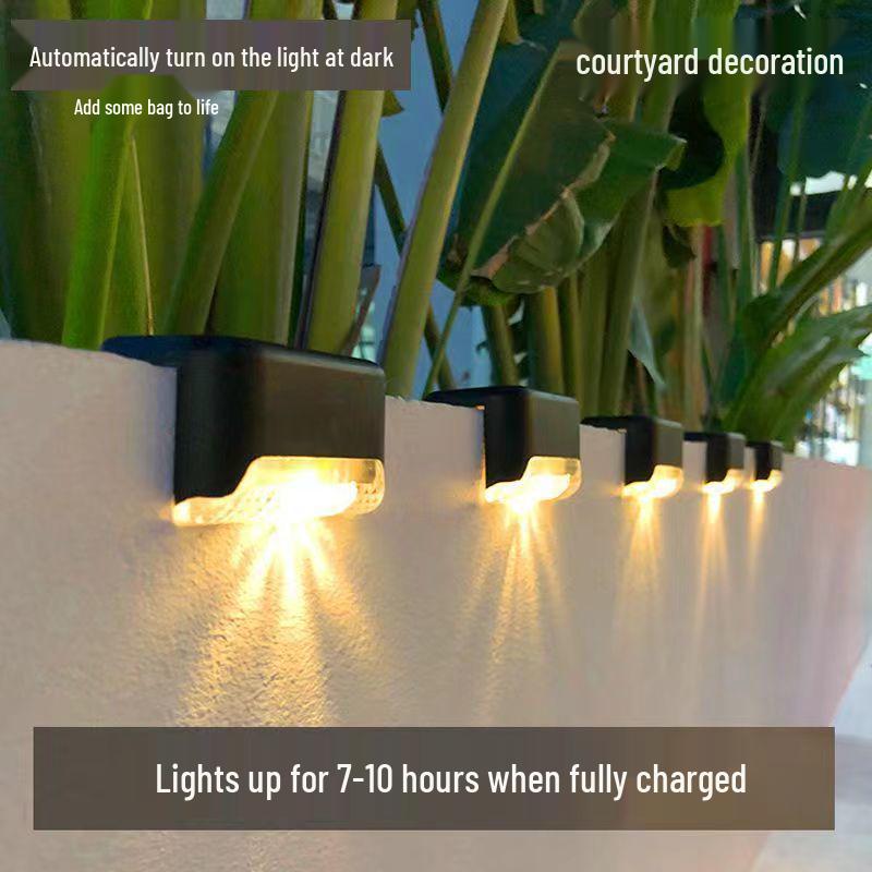 Outdoor LED Solar Lights for Steps, Patios, Railings, Stairs, Fences, and Walls