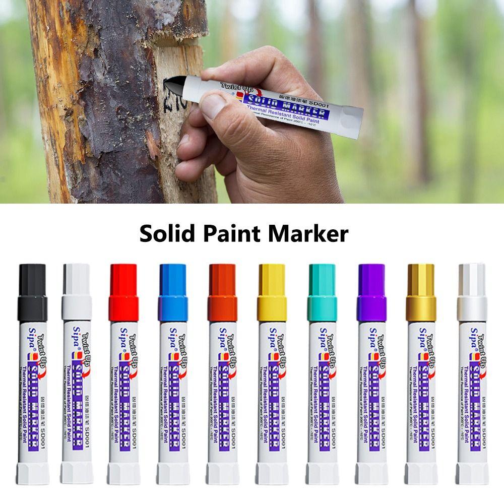 High Temperature Resistant Paint Pen Solid Art Painting Pen Wood Plastic Glass Stone Painting