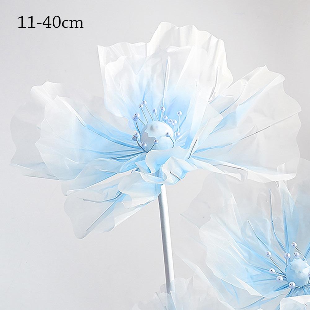 3D 40/50cm Big Simulation Flower Window Display 3D Large Artificial Flowers Hanging Gauze Hollow Fake Flower Wedding