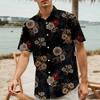 Retro Bohemian Print - Men's Casual Short Sleeved Shirt