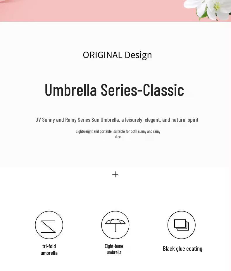 Rain or Shine: Color-Changing Three-Fold UV-Protective Umbrella
