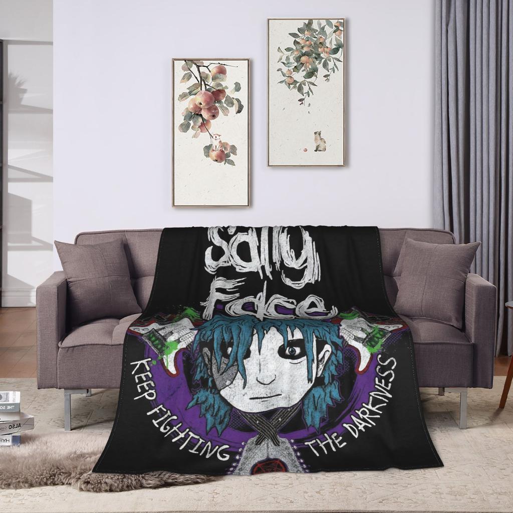 Sally Face Deken Zacht Straat Trend Pluche Plaid Deken Voor Jongen Meisje Slaapkamer Flanellen Sprei Bedhoes