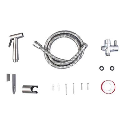 Edelstahl Bidet Sprayer Sprühkopf WC-Aufsatz Reinigungswerkzeug Kit 12 EU-Anschluss