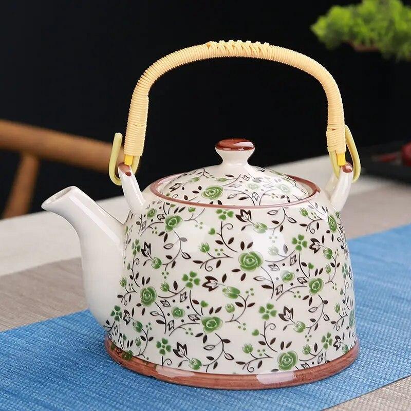 Porcelain Teapot Strainer Net High Capacity 900ML Traditional Retro Ceramic Tea Set Tea Pot Gift Kung Fu