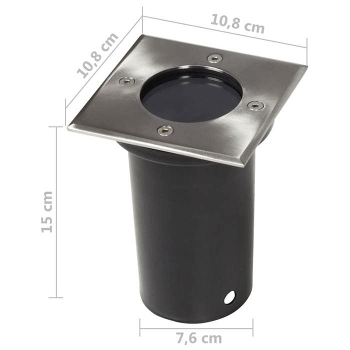 VidaXL 3x Lampe de Sol Lampe d'Extérieur Luminaire Lampe Éclairage de Jardin 40394