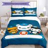 Σετ Κλινοσκεπασμάτων Octonauts 3 τεμαχίων Κλείσιμο Παπλωματοθήκης Περιλαμβάνει 1 Παπλωματοθήκη & 2 Μαξιλαροθήκες, Μαλακό και Άνετο για Όλες τις Εποχές.