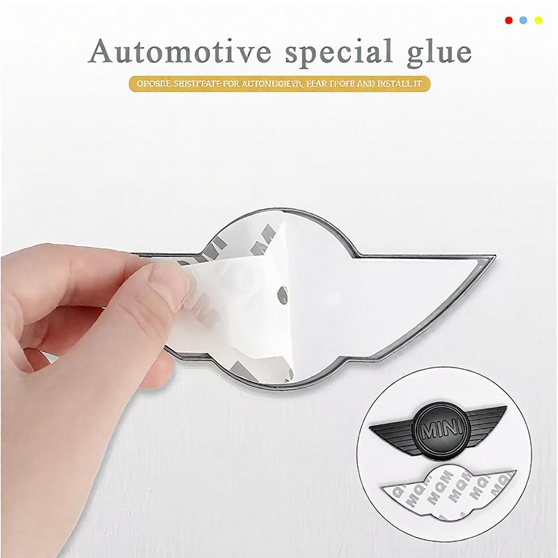 Autocollants Emblèmes Capot Avant Coffre Voiture Badge Métal 3D Autocollant Pour BMW MINI Cooper S Works JCW R55 R56 R50 R53 R60 R61 F54 F55 F56.