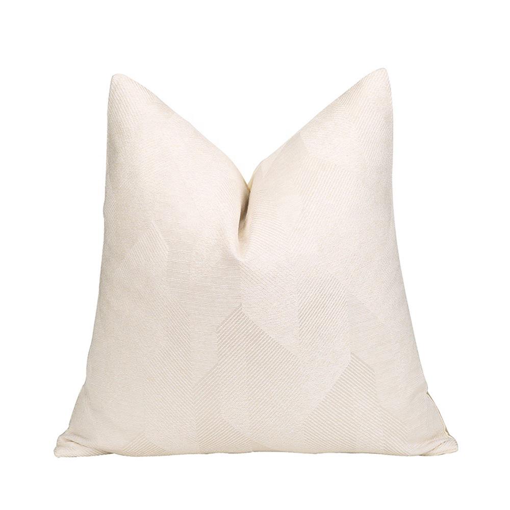 Custom Geometric Art Texture Jacquard Sofa Pillowcase - Decorative Soft Cushion Cover