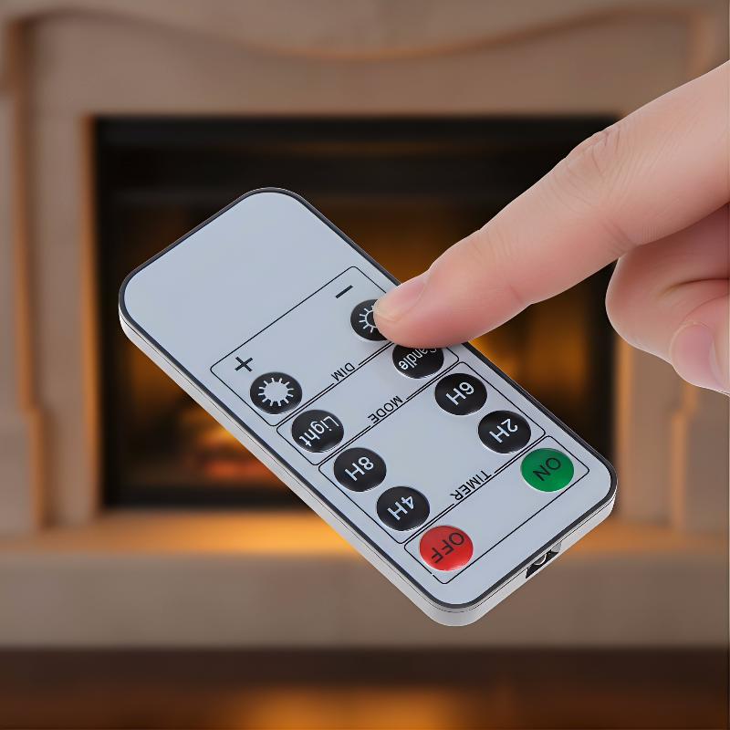 LED Candle Remote Control 10-Key Battery Operated Remote Control With Timer For Realistic Flameless LED Candles Events Tealight