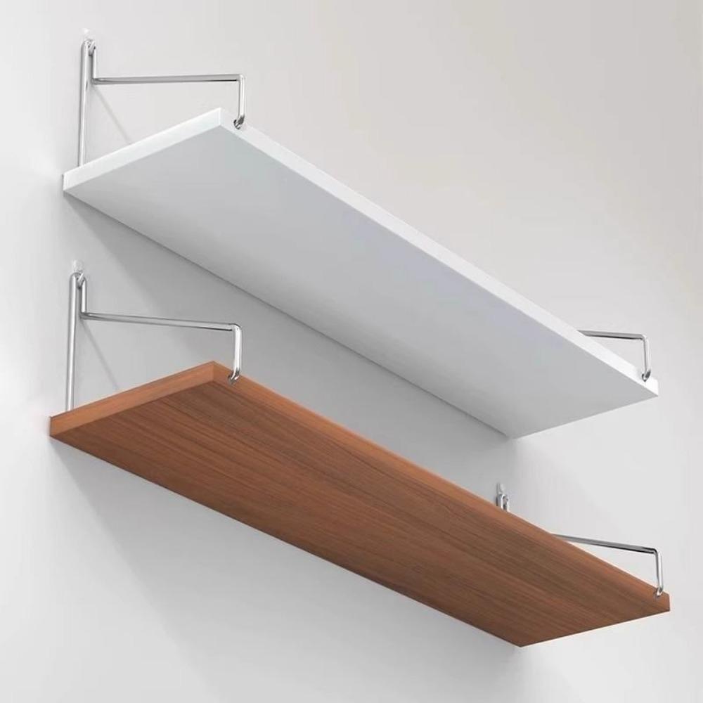 Wood Floating Shelf 30/40/50cm Wall Bookshelf Versatile Wall Storage Rack  Bathroom Room