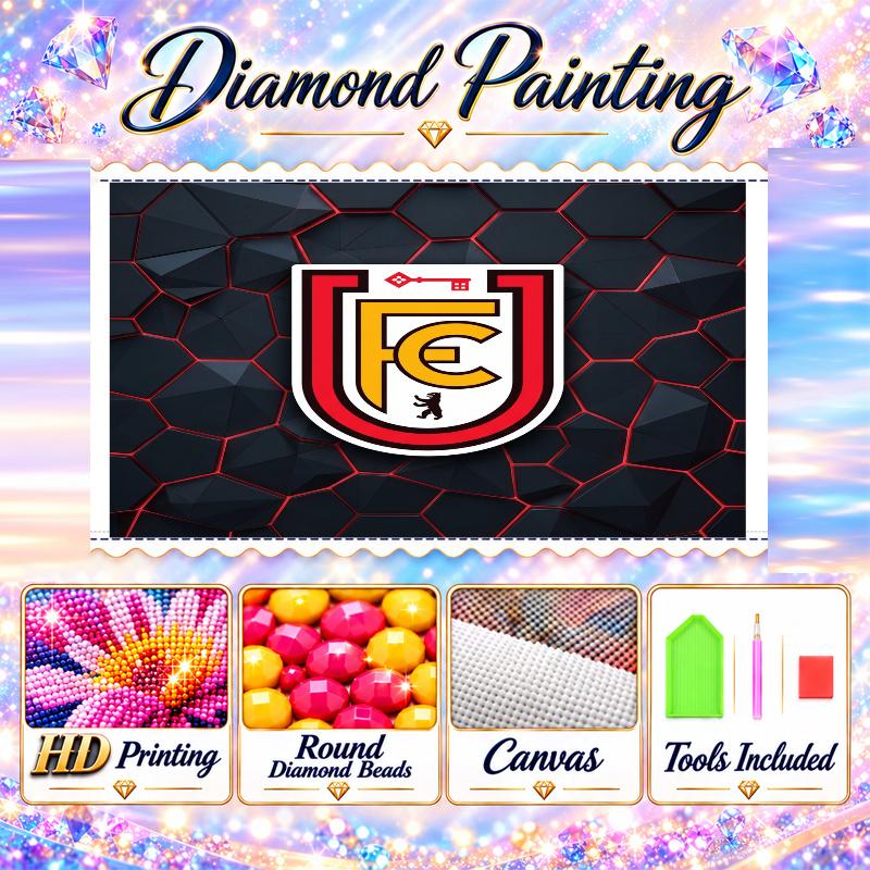 Union Berlin FC Diamond Painting Kit 5D Full Drill DIY Diamond Mosaic Wall Art Home Decor