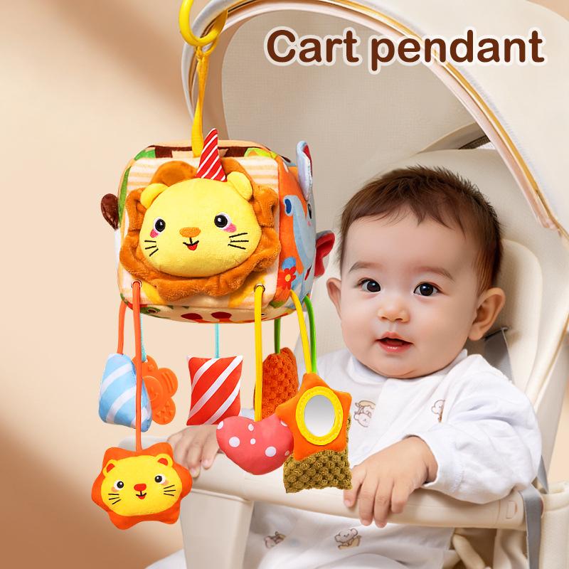 Bed Hanging Drawstring Cheer Toy Baby Car Seat Toy Bedbell Can Be Nibbled Baby Educational Toys For 0-6 Months Newborn Gifts