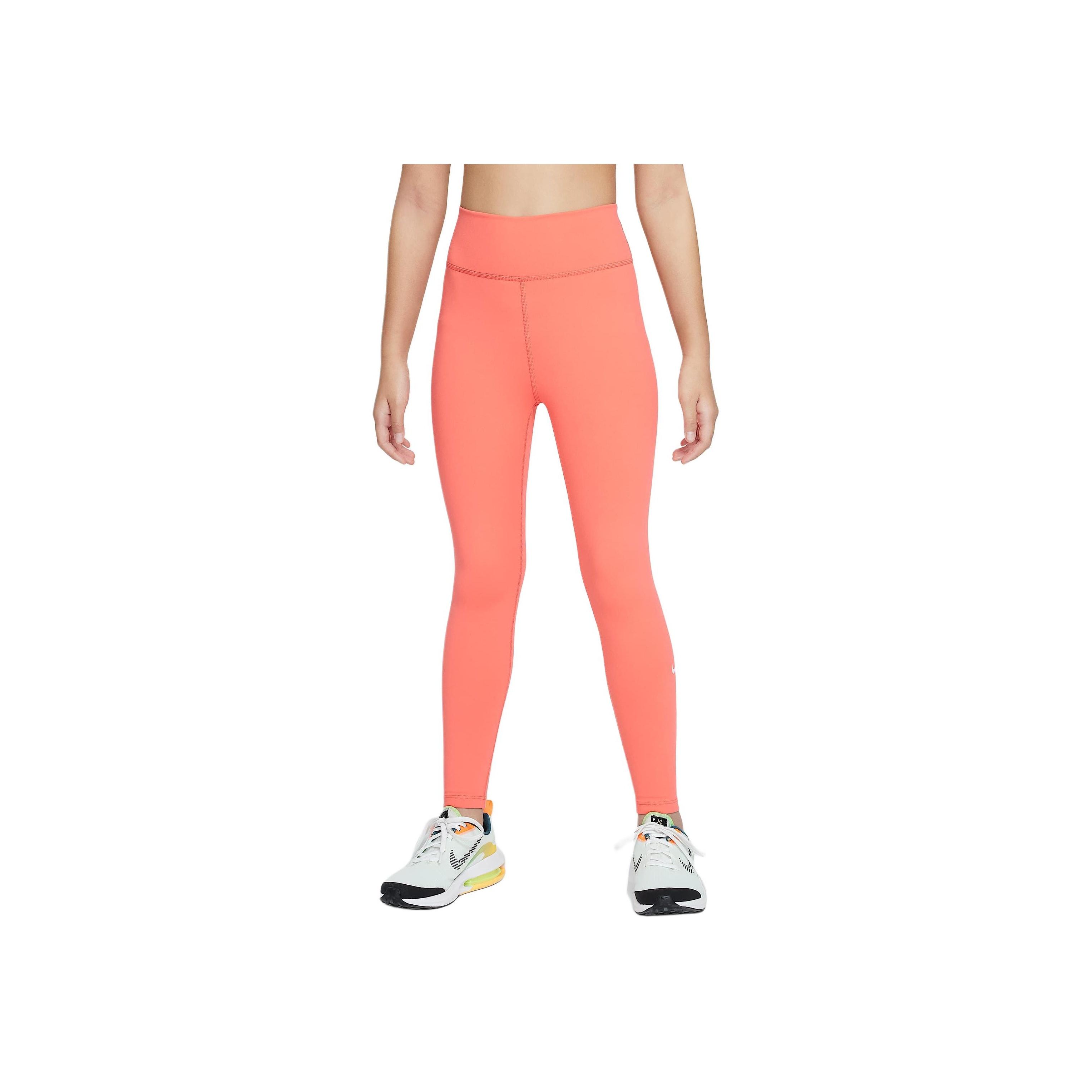 

Nike Dri-Fit One Comfortable Quick-Dry High-Waisted Leggings Kids Leggings Ash-Red FZ5605-814 XL