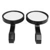UTV Side Rearview Mirrors Round Black Aluminum Alloy Adjustable Replacement for Polaris RZR 900 XP 1000 1.75in Clamps