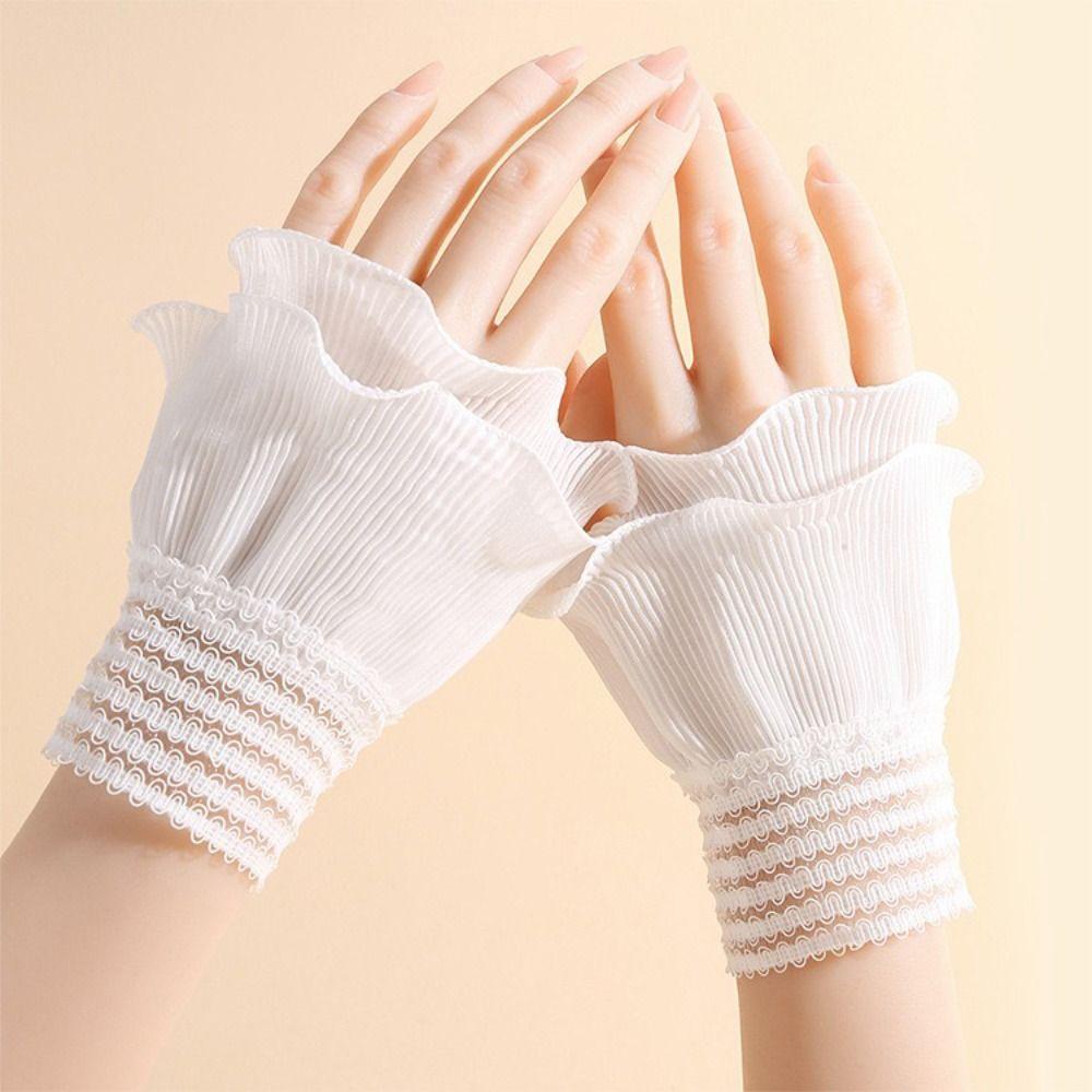 Abnehmbare falsche Manschette Weiß Schwarz Handgelenkmanschette Neue Pullovermanschetten