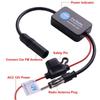 Universal FM Signal Amplifier Anti-interference Car Antenna Radio Universal FM Booster Amp Automobile Parts
