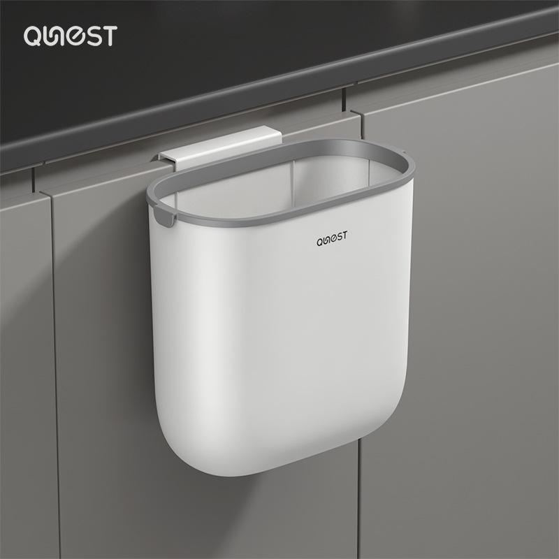 Wall-Mounted Kitchen & Bathroom Trash Can with Lid