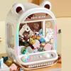Diy Automatic Doll Machine Kids Coin Operated Play Game Mini Claw Catch Toy Crane Machines Music Doll For Christmas Gifts