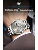 Oliss Men's Multifunctional Luminous Chronograph Watch - Celebrity Endorsed, Waterproof Quartz